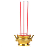 Maxbell Electric Burner Holder Antique Incense Holder Flameless for Gardens Desktop 26cm