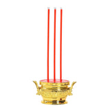 Maxbell Electric Burner Holder Antique Incense Holder Flameless for Gardens Desktop 26cm