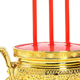 Maxbell Electric Burner Holder Antique Incense Holder Flameless for Gardens Desktop 30cm