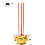Maxbell Electric Burner Holder Antique Incense Holder Flameless for Gardens Desktop 30cm