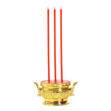 Maxbell Electric Burner Holder Antique Incense Holder Flameless for Gardens Desktop 30cm