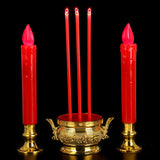 Maxbell Electric Burner Holder Antique Incense Holder Flameless for Gardens Desktop 30cm