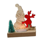 Maxbell Tea Light Holder Candlestick Centerpiece for Festival Living Room Decoration Santa
