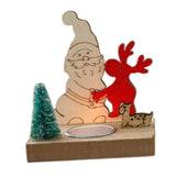Maxbell Tea Light Holder Candlestick Centerpiece for Festival Living Room Decoration Santa