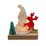 Maxbell Tea Light Holder Candlestick Centerpiece for Festival Living Room Decoration Santa
