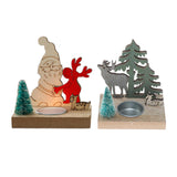 Maxbell Tea Light Holder Candlestick Centerpiece for Festival Living Room Decoration Santa