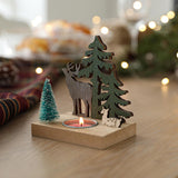 Maxbell Tea Light Holder Candlestick Centerpiece for Festival Living Room Decoration Elk