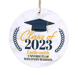 Maxbell Graduation Ornament 2023 Class Keepsakes Wide Application Size 3x3inch