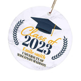 Maxbell Graduation Ornament 2023 Class Keepsakes Wide Application Size 3x3inch