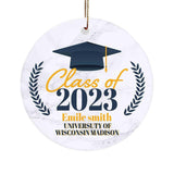 Maxbell Graduation Ornament 2023 Class Keepsakes Wide Application Size 3x3inch