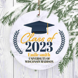 Maxbell Graduation Ornament 2023 Class Keepsakes Wide Application Size 3x3inch