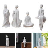 Maxbell Maxbell Fish Tank Buddha Sculpture Ceramic Landscaping Durable for Fairy Garden Use A