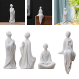 Maxbell Maxbell Fish Tank Buddha Sculpture Ceramic Landscaping Durable for Fairy Garden Use A