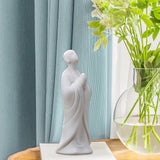 Maxbell Maxbell Fish Tank Buddha Sculpture Ceramic Landscaping Durable for Fairy Garden Use A