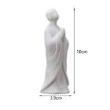 Maxbell Maxbell Fish Tank Buddha Sculpture Ceramic Landscaping Durable for Fairy Garden Use A