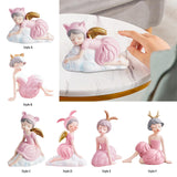 Maxbell Modern Girl Statue Ornament Craft Desk for Birthday Gift Office Rack StyleA