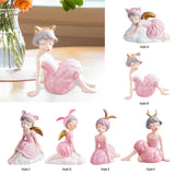 Maxbell Modern Girl Statue Ornament Craft Desk for Birthday Gift Office Rack StyleA