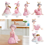 Maxbell Modern Girl Statue Ornament Craft Desk for Birthday Gift Office Rack StyleA