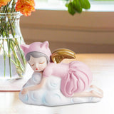 Maxbell Modern Girl Statue Ornament Craft Desk for Birthday Gift Office Rack StyleA
