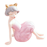 Maxbell Modern Girl Statue Ornament Craft Desk for Birthday Gift Office Rack StyleC