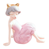 Maxbell Modern Girl Statue Ornament Craft Desk for Birthday Gift Office Rack StyleC