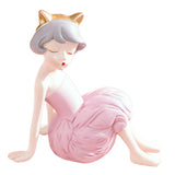 Maxbell Modern Girl Statue Ornament Craft Desk for Birthday Gift Office Rack StyleC