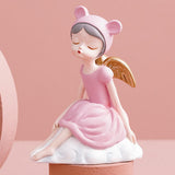 Maxbell Modern Girl Statue Ornament Craft Desk for Birthday Gift Office Rack StyleD