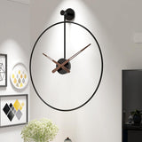 Maxbell Maxbell Wall Clock Silent Non Ticking Simple for Farmhouse Bathroom Bedroom black