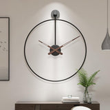 Maxbell Maxbell Wall Clock Silent Non Ticking Simple for Farmhouse Bathroom Bedroom black