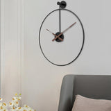 Maxbell Maxbell Wall Clock Silent Non Ticking Simple for Farmhouse Bathroom Bedroom black