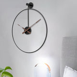 Maxbell Maxbell Wall Clock Silent Non Ticking Simple for Farmhouse Bathroom Bedroom black