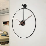 Maxbell Maxbell Wall Clock Silent Non Ticking Simple for Farmhouse Bathroom Bedroom black