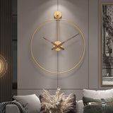 Maxbell Maxbell Wall Clock Silent Non Ticking Simple for Farmhouse Bathroom Bedroom aureate