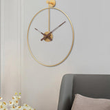 Maxbell Maxbell Wall Clock Silent Non Ticking Simple for Farmhouse Bathroom Bedroom aureate