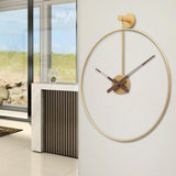 Maxbell Maxbell Wall Clock Silent Non Ticking Simple for Farmhouse Bathroom Bedroom aureate