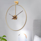 Maxbell Maxbell Wall Clock Silent Non Ticking Simple for Farmhouse Bathroom Bedroom aureate