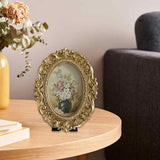 Maxbell European Style Picture Display Frame Carved for Desk Decor Family Gift