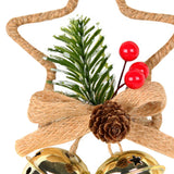 Maxbell Christmas Hanging Bow Bell Pendant Decor Ornament for New Year Indoor aureate