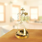 Maxbell Rotating Candle Holder Candlestick for Dinner Table Living Room Ornament