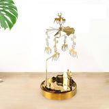 Maxbell Rotating Candle Holder Candlestick for Dinner Table Living Room Ornament
