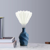 Maxbell 3 Pieces Artificial Tall Pampas Grass Flowers Arrangements Floor Vase Filler White