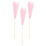 Maxbell 3 Pieces Artificial Tall Pampas Grass Flowers Arrangements Floor Vase Filler Pink