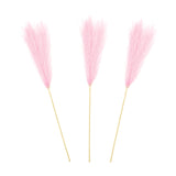 Maxbell 3 Pieces Artificial Tall Pampas Grass Flowers Arrangements Floor Vase Filler Pink