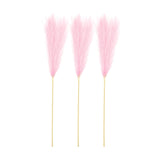 Maxbell 3 Pieces Artificial Tall Pampas Grass Flowers Arrangements Floor Vase Filler Pink