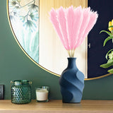 Maxbell 3 Pieces Artificial Tall Pampas Grass Flowers Arrangements Floor Vase Filler Pink