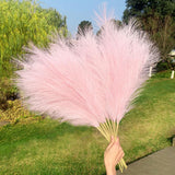 Maxbell 3 Pieces Artificial Tall Pampas Grass Flowers Arrangements Floor Vase Filler Pink