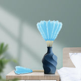 Maxbell 3 Pieces Artificial Tall Pampas Grass Flowers Arrangements Floor Vase Filler Light Blue