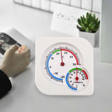 Maxbell 2 in 1 Humidity Temperature Meter Decorative Digital Wall Mounted for Patio