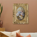 Maxbell Photo Frame Display Holder Ornate Embossed Picture Frame for Hallway Home