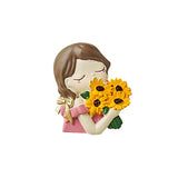 Maxbell Cute Cartoon Light Switch Sticker Creative for Baby Nursery Room Wall Decor Sunflowers Girl